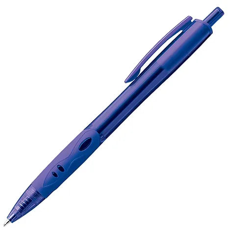 BIBBULMUN Everyday Retractable Ballpoint Pen – Blue Ink, 0.7mm Fine Point (Pack of 10)