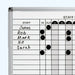 Visionchart Staff Status Whiteboard Planner 317 x 615mm Standard Frame