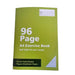 Premium A4 Exercise Book – 96 Pages, QLD Year 3/ 4 Ruled with Margin – 70gsm Paper (Pack of 12)
