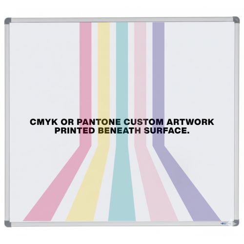 Visionchart Printed Magnetic Whiteboard Standard Frame 1200 x 1200mm PVB1212