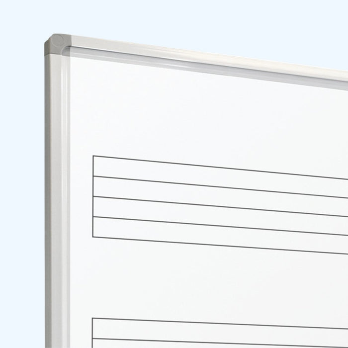 Visionchart DuraWrite Music Staff Whiteboard 1800 x 1200mm Standard Frame