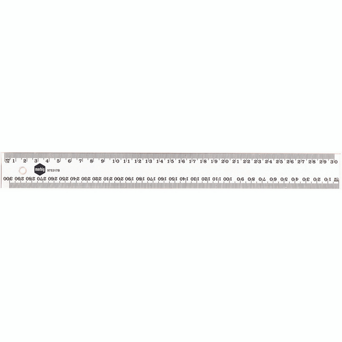 Marbig Plastic Ruler 40cm - Clear
