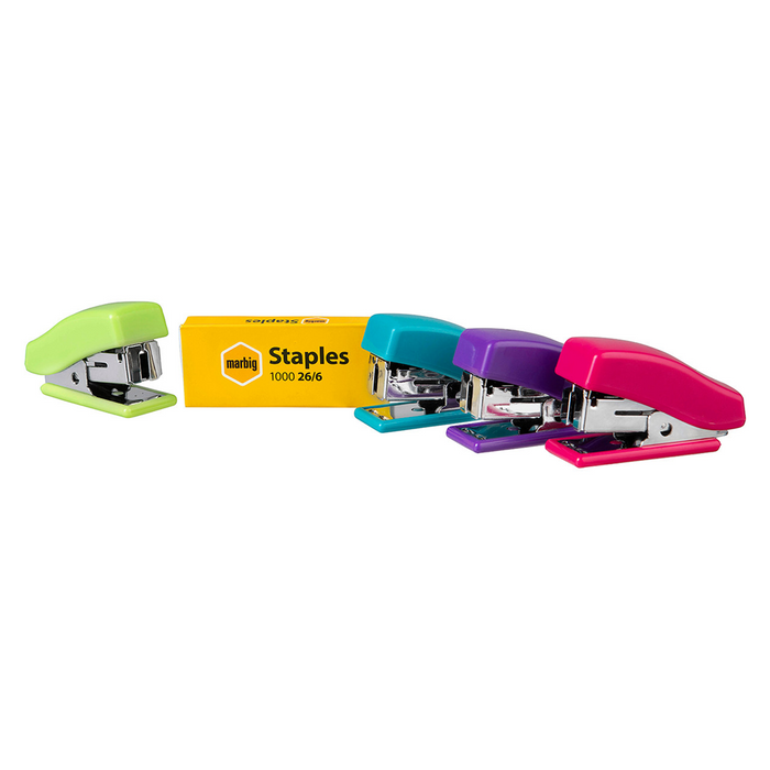 Marbig Mini Stapler With 1000 Staples