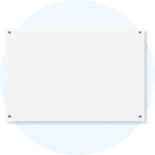 Visionchart Lumiere Magnetic Glassboard 1800 x 1200mm White VGB1812