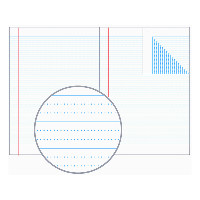 Olympic Exercise Book 9mm Dotted Thirds with Red Margin A4 64 pages
