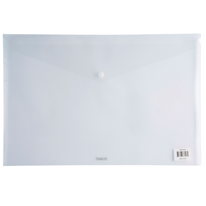 Osmer Plastic Document Wallet A3 - Clear