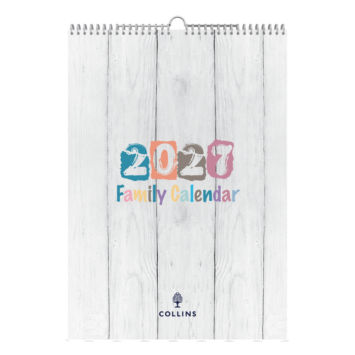 2027 Wall Calendar - 12 Month A3 Month to View - Wiro Hanger in Brighton - Collins Desktop