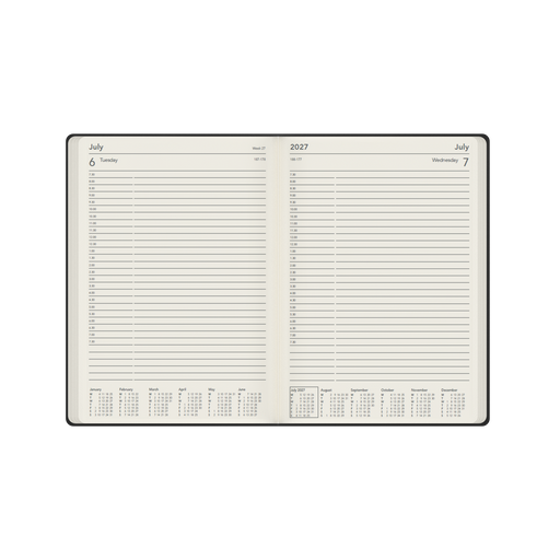 2027 Calendar Year Diary/Planner - 12 Month A4 Day to Page - Hard Cover - Collins Legacy Range