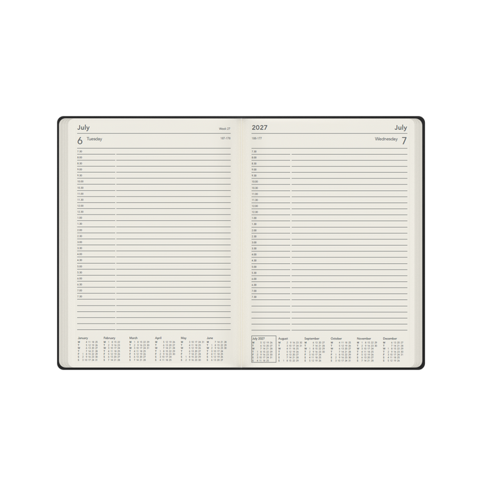 2027 Calendar Year Diary/Planner - 12 Month A4 Day to Page - Hard Cover - Collins Legacy Range