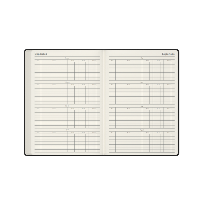 2027 Calendar Year Diary/Planner - 12 Month A4 Day to Page - Hard Cover - Collins Legacy Range