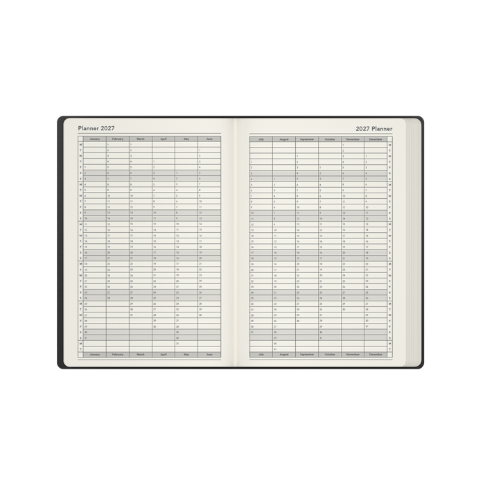 2027 Calendar Year Diary/Planner - 12 Month A5 Day to Page - Hard Cover - Collins Legacy Range