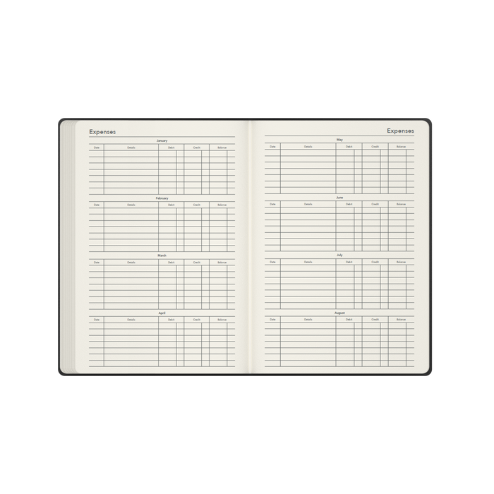 2027 Calendar Year Diary/Planner - 12 Month A5 Day to Page - Hard Cover - Collins Legacy Range