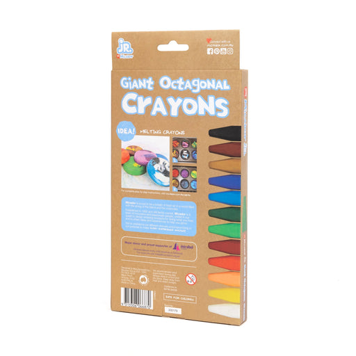 Micador Jr Giant Crayons Octagonal 12 Pack