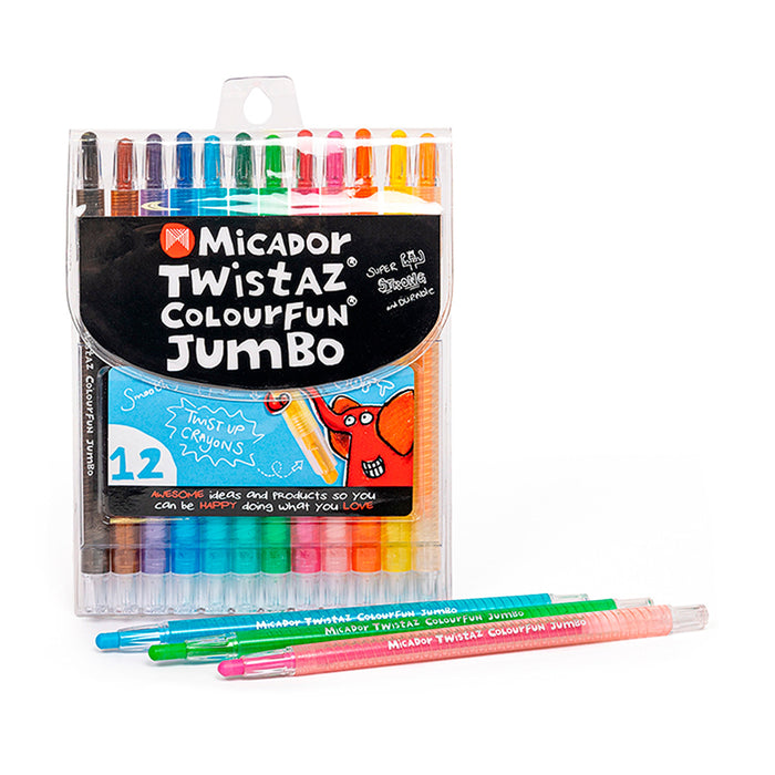 Micador Twistaz Jumbo Crayons Wallet 12