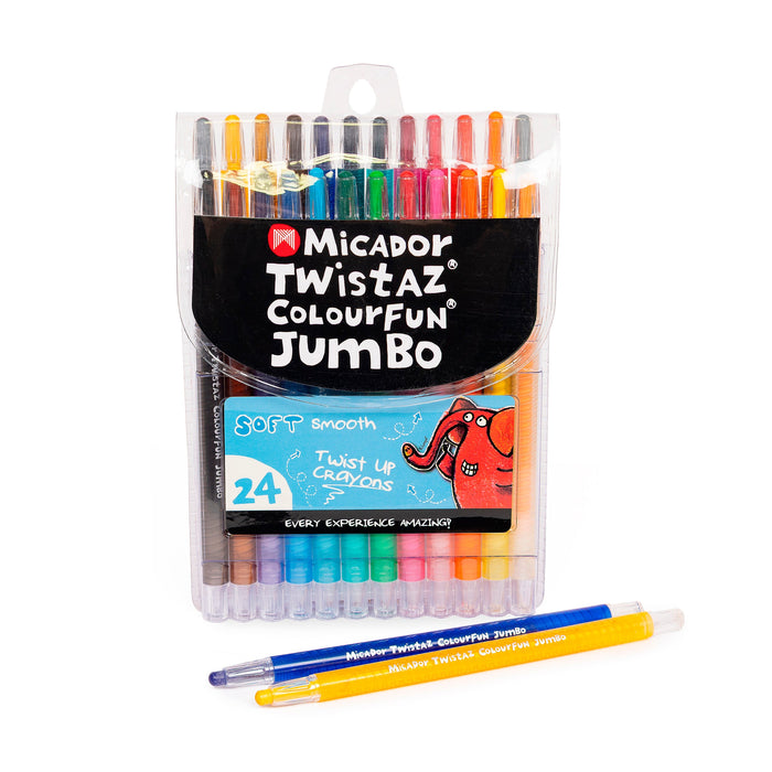 Micador Twistaz Jumbo Crayons Wallet 24
