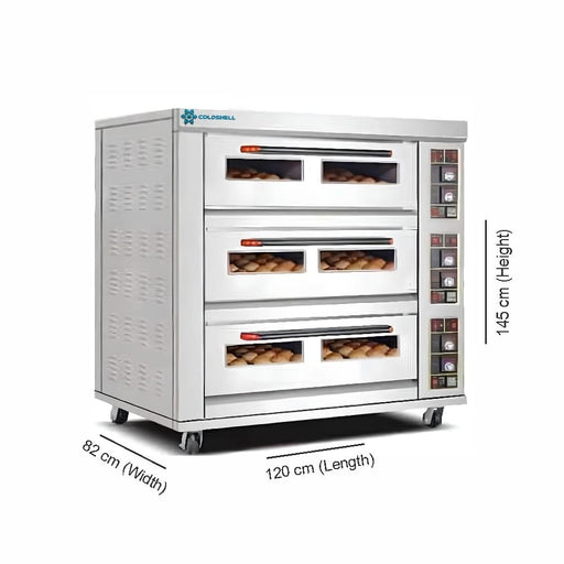 Coldshell Electric Baking Oven 3 Deck 6 Tray EBO 36 - Coldsh