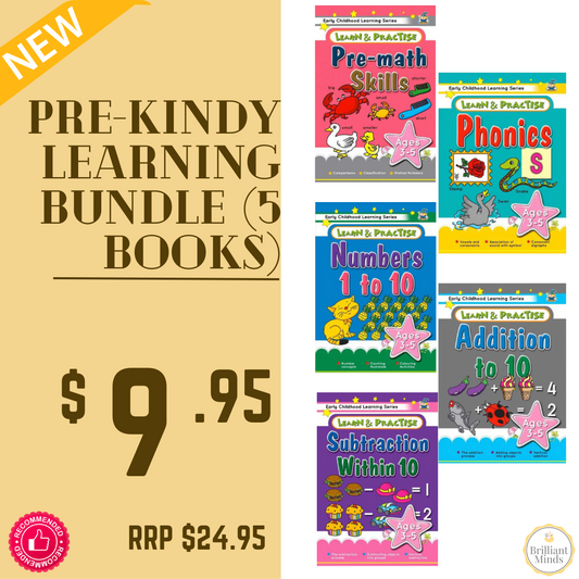 Pre Kindy (Ages 3 & 4) Learning Bundle