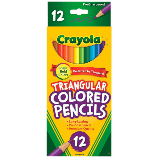 Crayola Triangular Coloured Pencils - Pack of 12