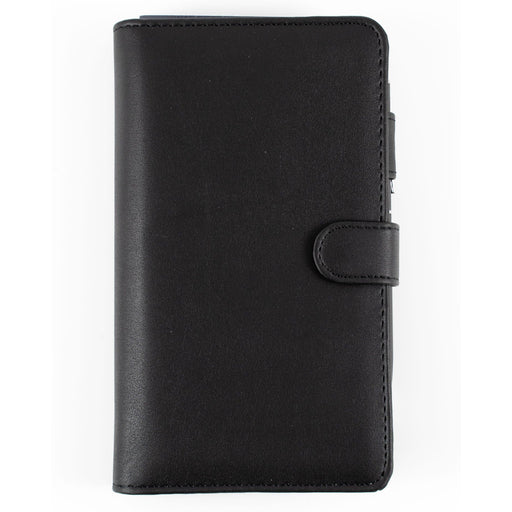 Undated Week to View Slimline Day Planner – 162 × 82mm – PU Snap Closure in Black – Debden Day