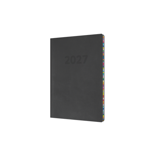 2027 Calendar Year Diary/Planner - 12 Month A5 Week to View - Soft Cover - Collins Edge Rainbow