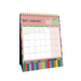 2027 Desk Calendar - 12 Month (h220 x w175mm) Month to View - Wiro Bound in Edge Rainbow - Collins