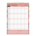 2027 Wall Calendar - 12 Month A3 Month to View - Wiro Hanger in Edge Rainbow - Collins Desktop