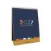 2027 Desk Calendar - 12 Month (h220 x w175mm) Month to View - Wiro Bound in Edge Mira - Collins
