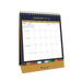 2027 Desk Calendar - 12 Month (h220 x w175mm) Month to View - Wiro Bound in Edge Mira - Collins
