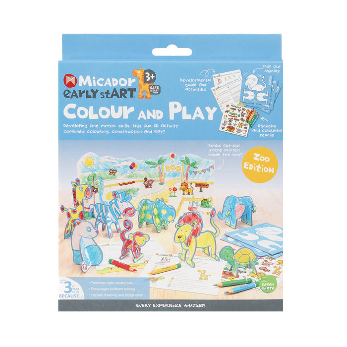 Micador early stART Colour and Play Zoo Edition
