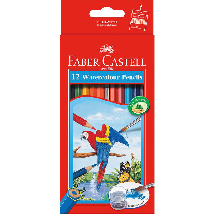 Faber-Castell Regular Watercolour Pencils 12 Pk