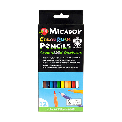 Micador ColouRush Pencils 12 Pack