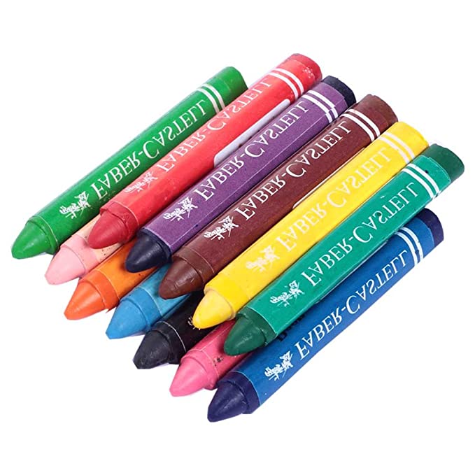 Faber-Castell Triangular Wax Crayon 12Pk
