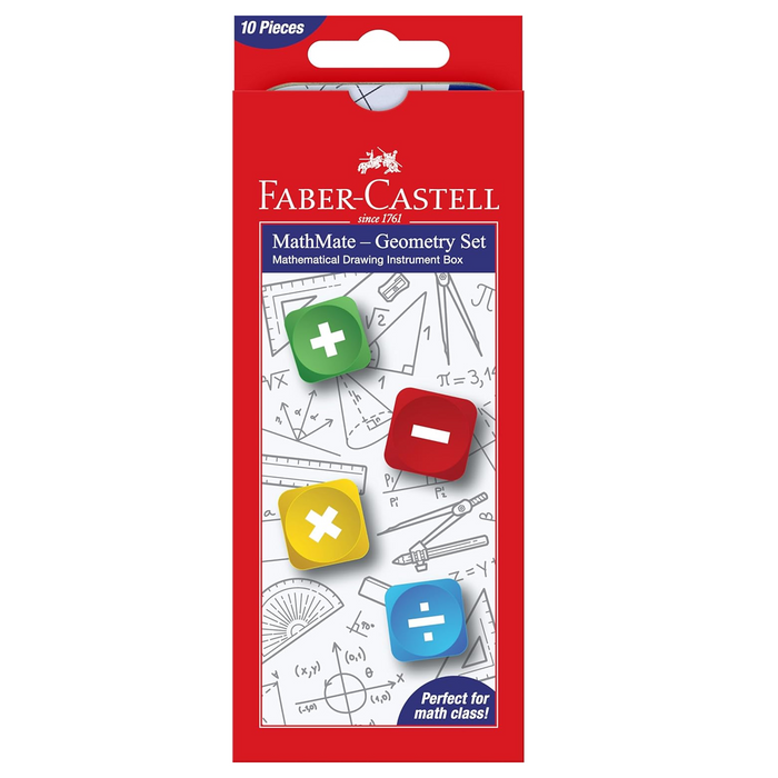 Faber-Castell MathMate Geometry Set 10 Pieces