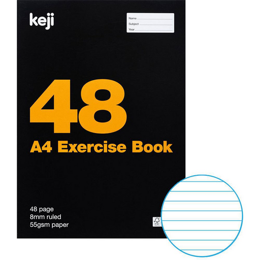 Keji 48 Excerise Book 8mm Ruled - 48 page