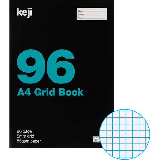 Keji A4 Gridbook - 96 Pages