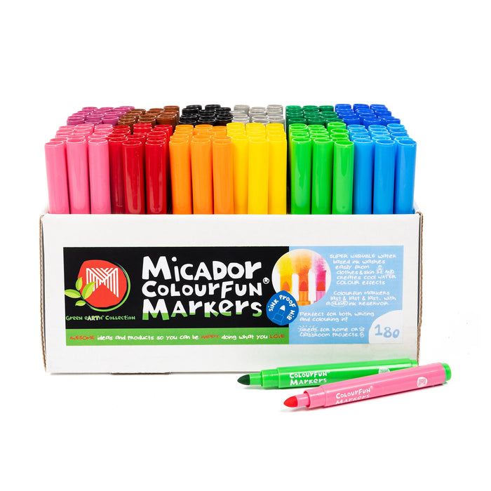 Micador Colourfun Markers Class Pack 180