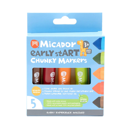 Micador early stART Chunky Markers 5 Pack Wildlife
