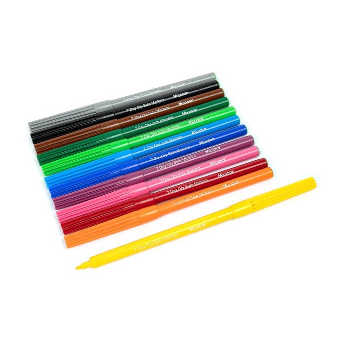 Micador Dry Safe Markers 12 Pack