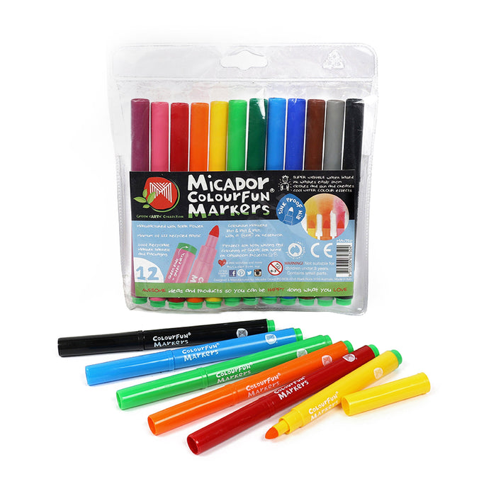 Micador Colourfun Markers Wallet 12