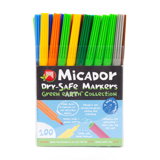 Micador Dry Safe Markers 100 Pack