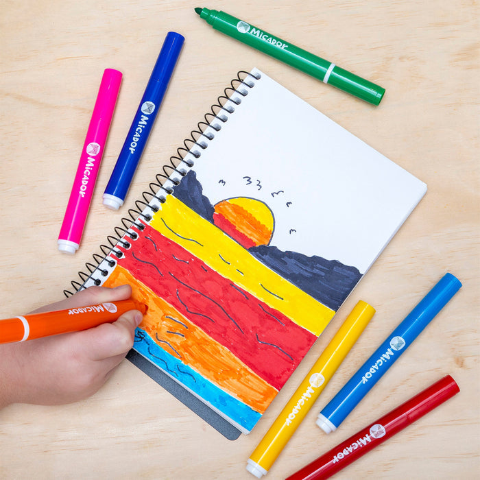 Micador Jumbo Sink-Proof Markers in use