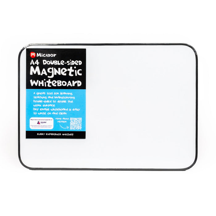 Micador A4 Double Sided Magnetic Whiteboard