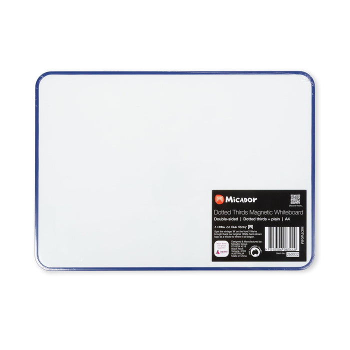 Micador A4 Double Sided Magnetic Whiteboard Dotted Thirds