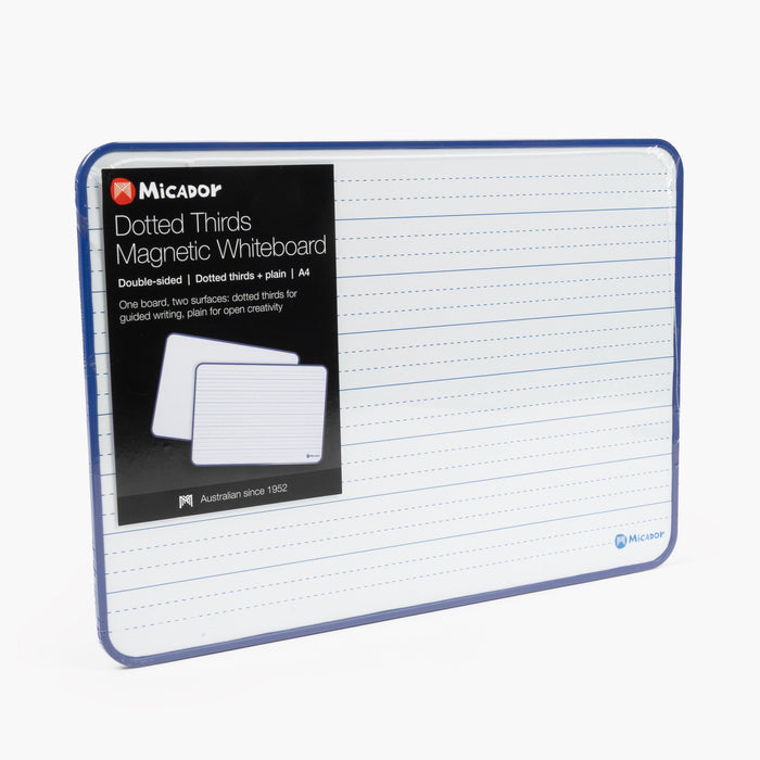 Micador A4 Double Sided Magnetic Whiteboard Dotted Thirds