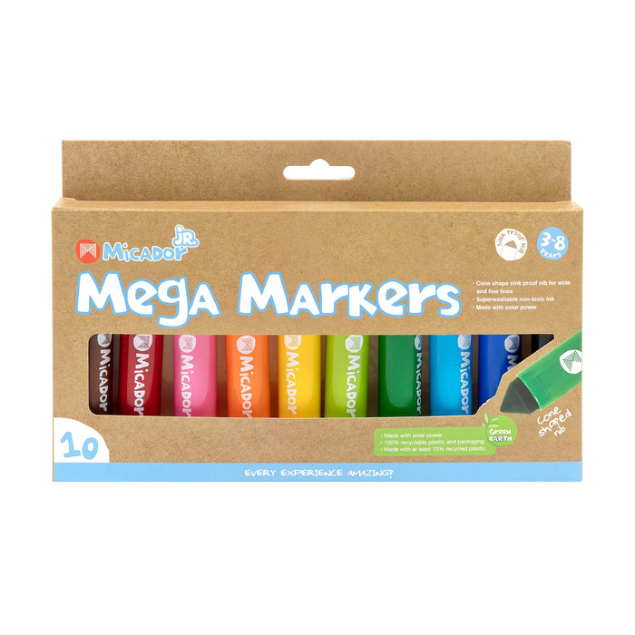 Micador Jr. Mega Markers 10 Pack