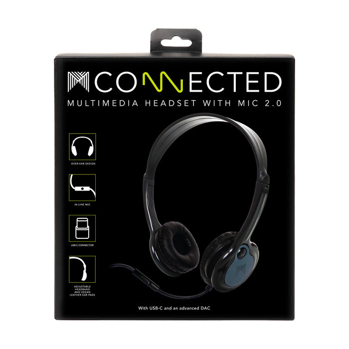 Micador MConnected Headset 2.0 with Inline Mic USB-C
