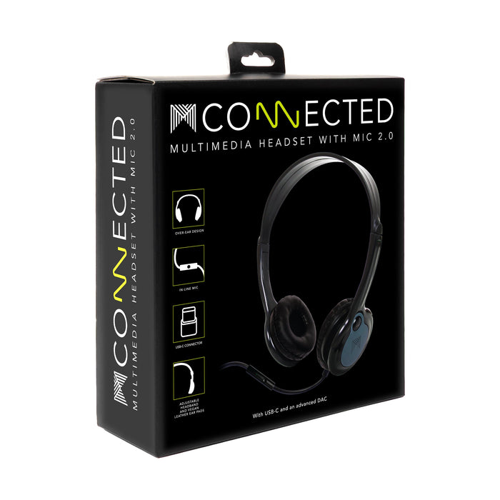 Micador MConnected Headset 2.0 with Inline Mic USB-C