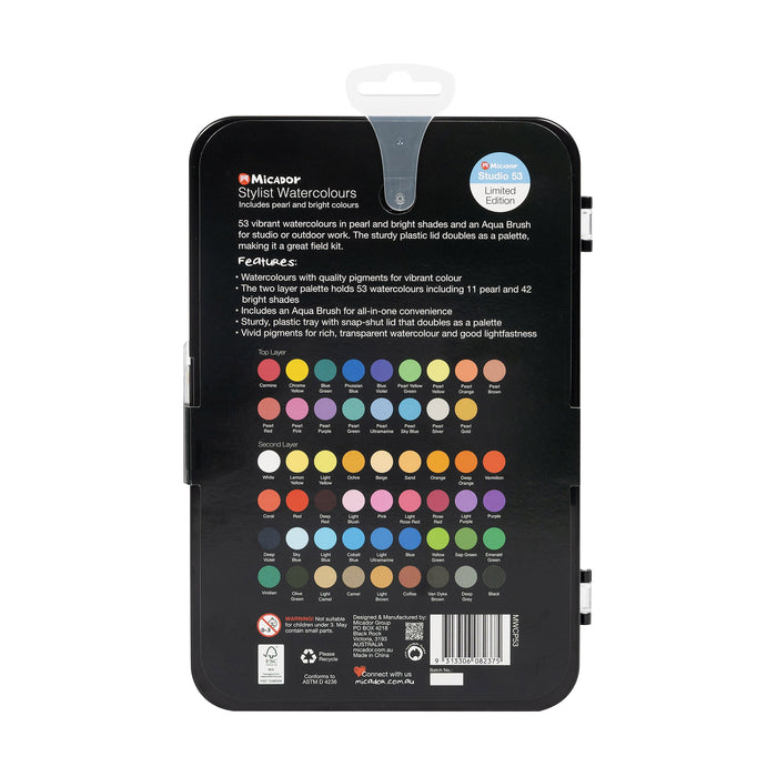 Micador Watercolour Palette Stylist Studio 53