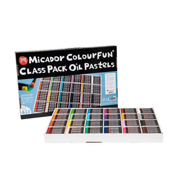Micador Colourfun Oil Pastels Class Pack 432
