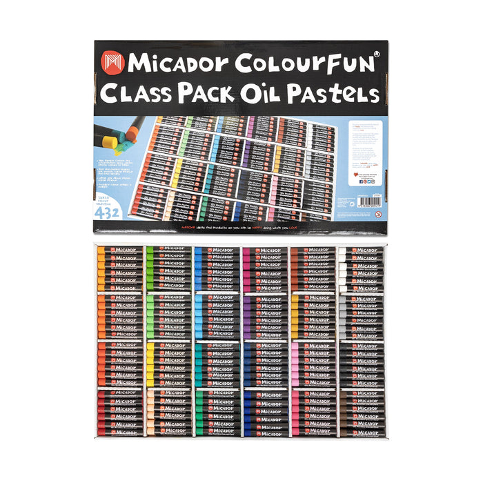 Micador Colourfun Oil Pastels Class Pack 432